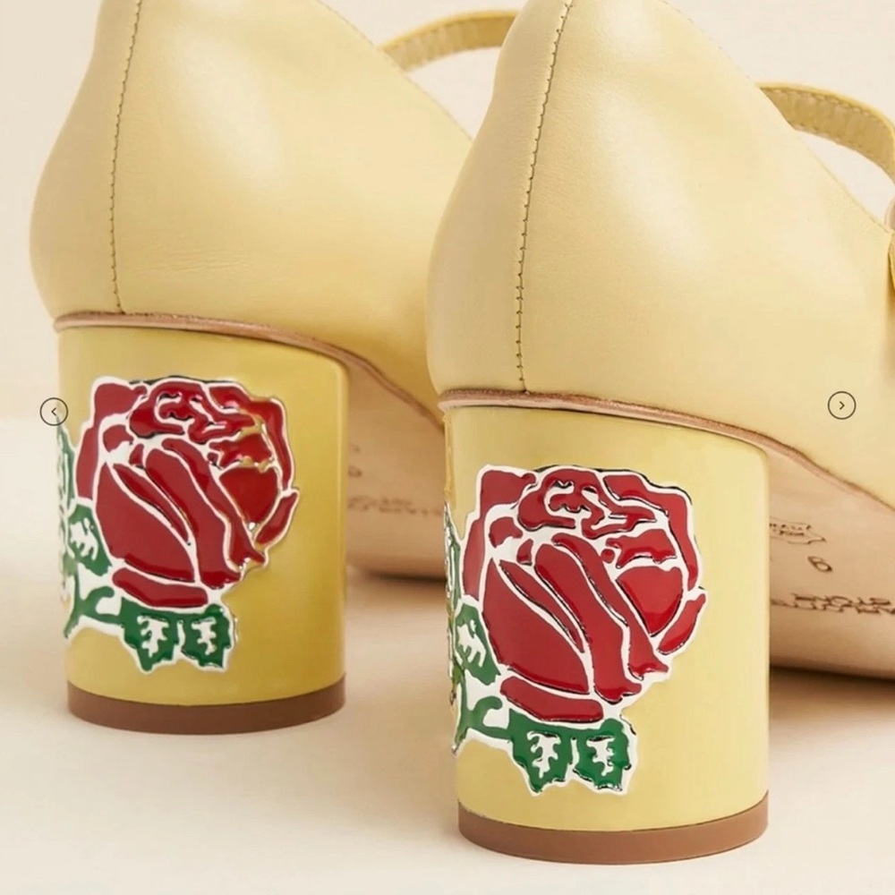 RARE CHARLOTTE STONE WINNIE HEEL - BUTTER - Picture 3 of 10